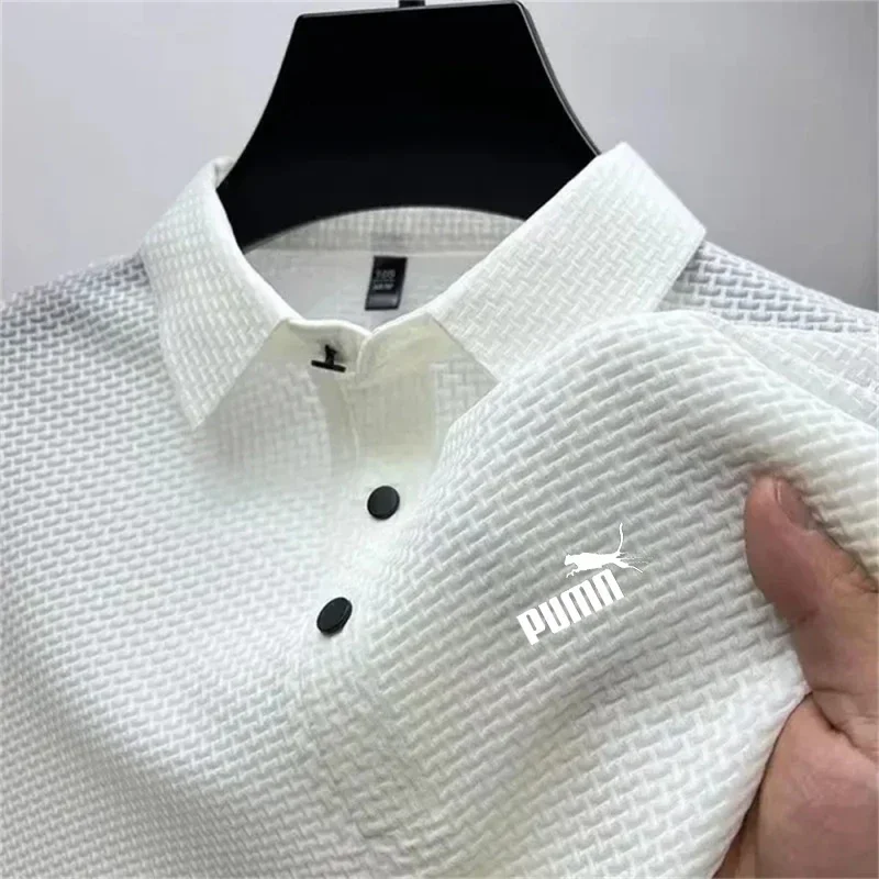 Polo Shirt Pique - Summer Men's New High-quality Breathable Short-sleeved