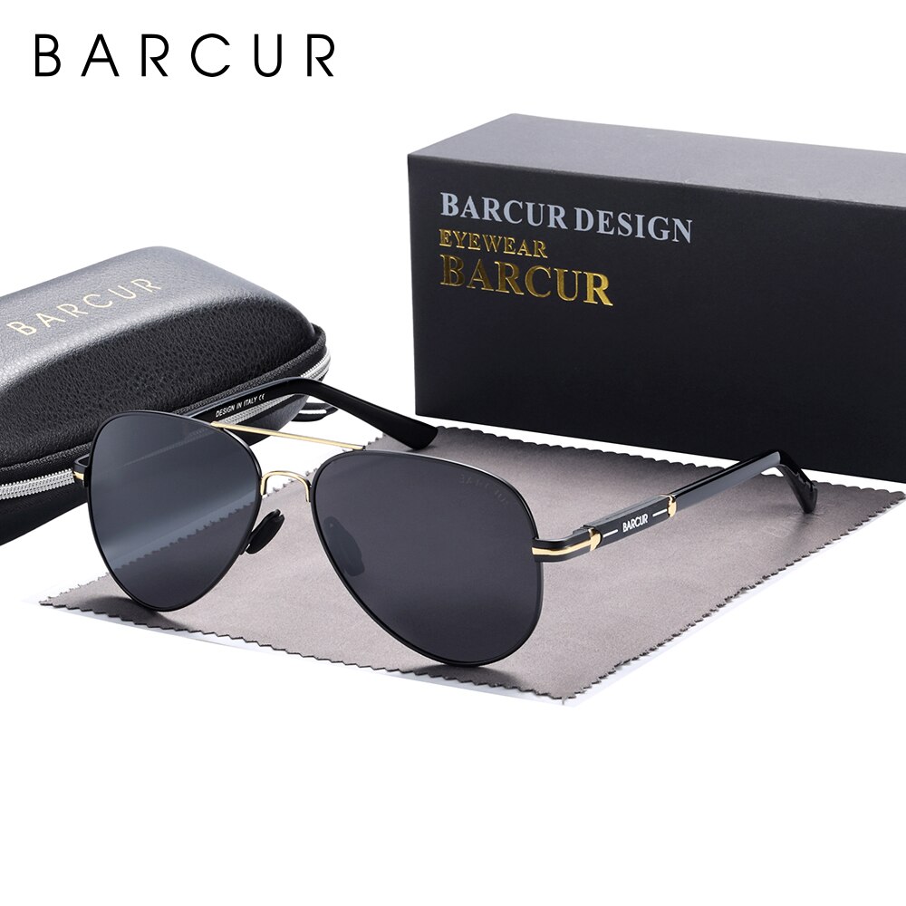 Sunglasses Aviator Polarized - BARCUR Polarized Mens Sunglasses Pilot Sun