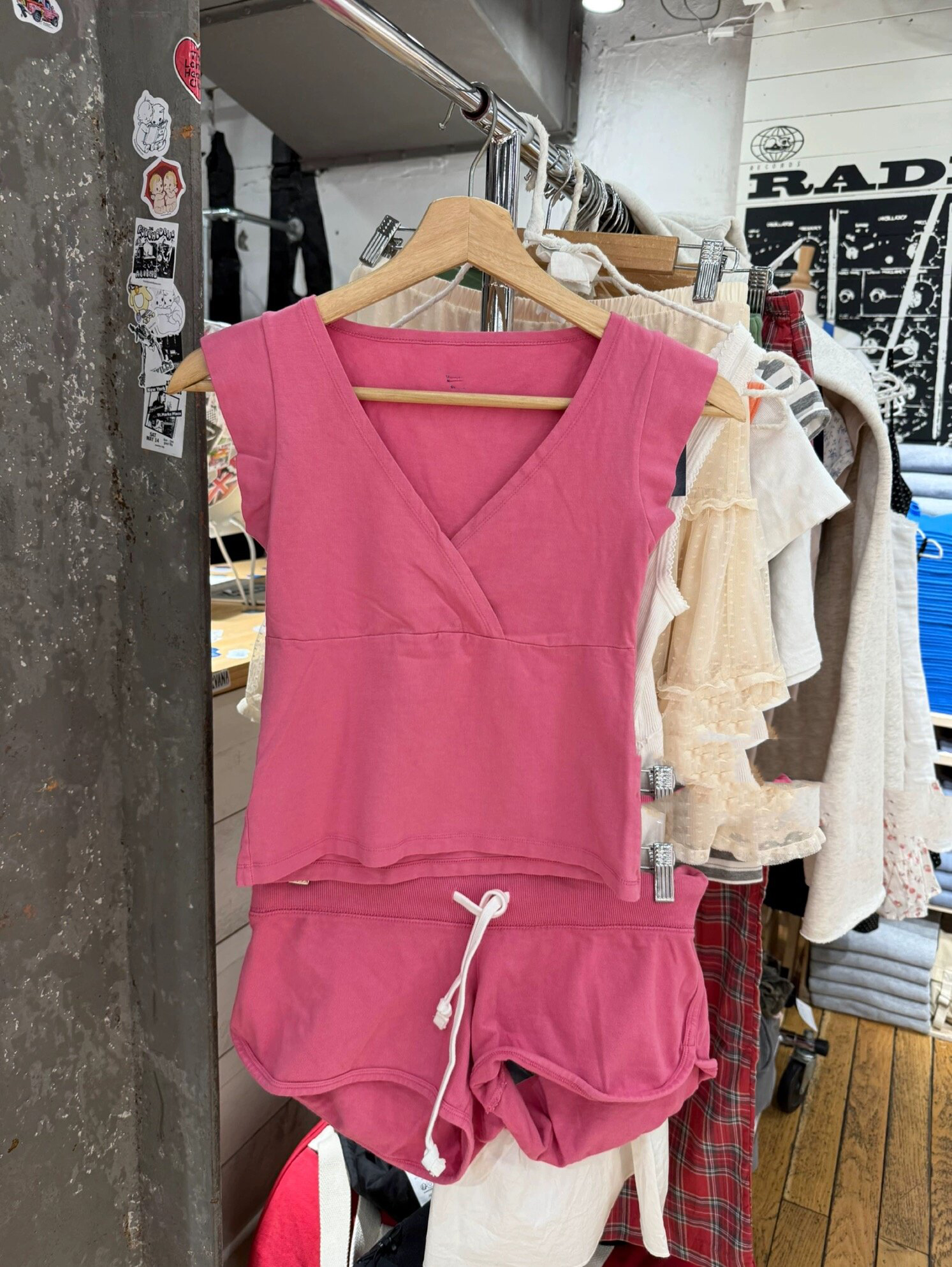 New Rose Pink Cotton Short Pan - огляд і ціна Short Linen Drawstring