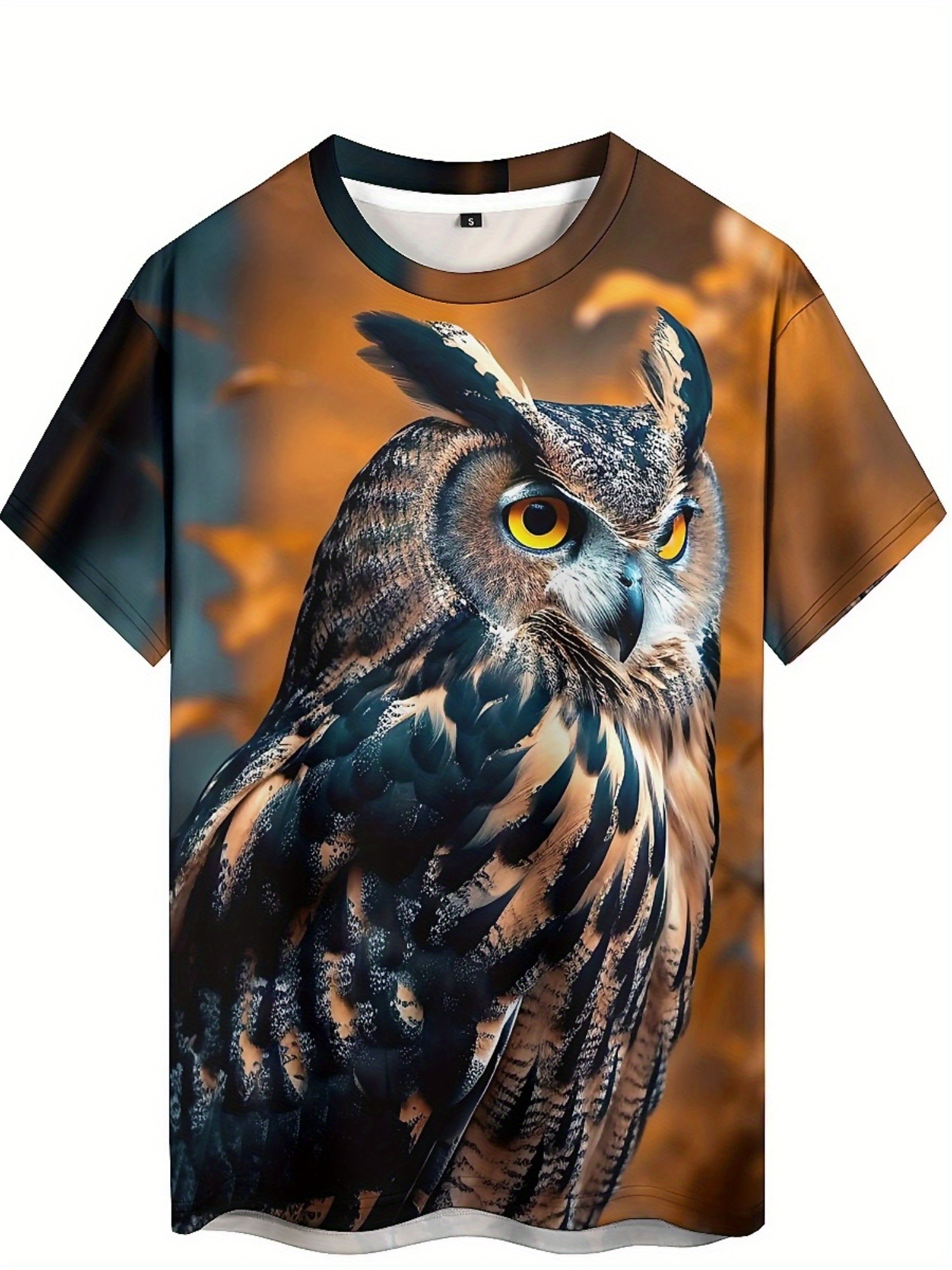Men's & Women's 3D Print Owl G - огляд і ціна Tee Graphic Print