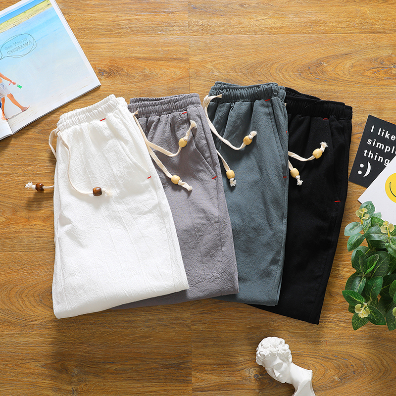 Brand men's summer fashion sol - огляд і ціна Short Linen Drawstring