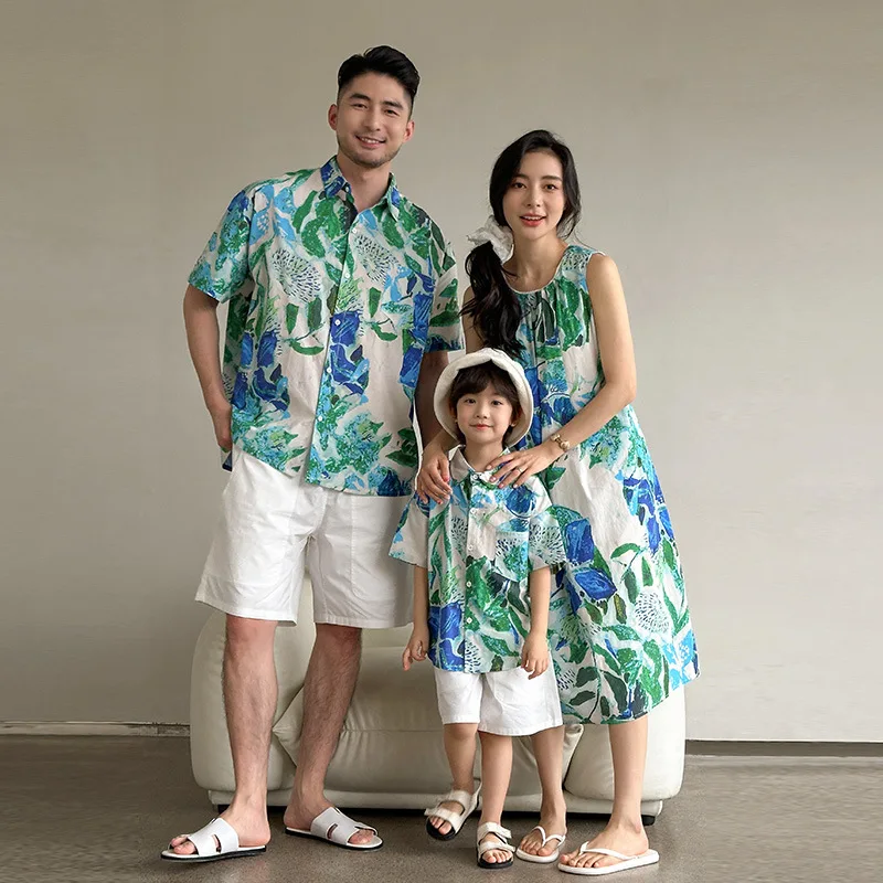 Beach Couple Look Family Match - огляд і ціна Resort Shirt Floral