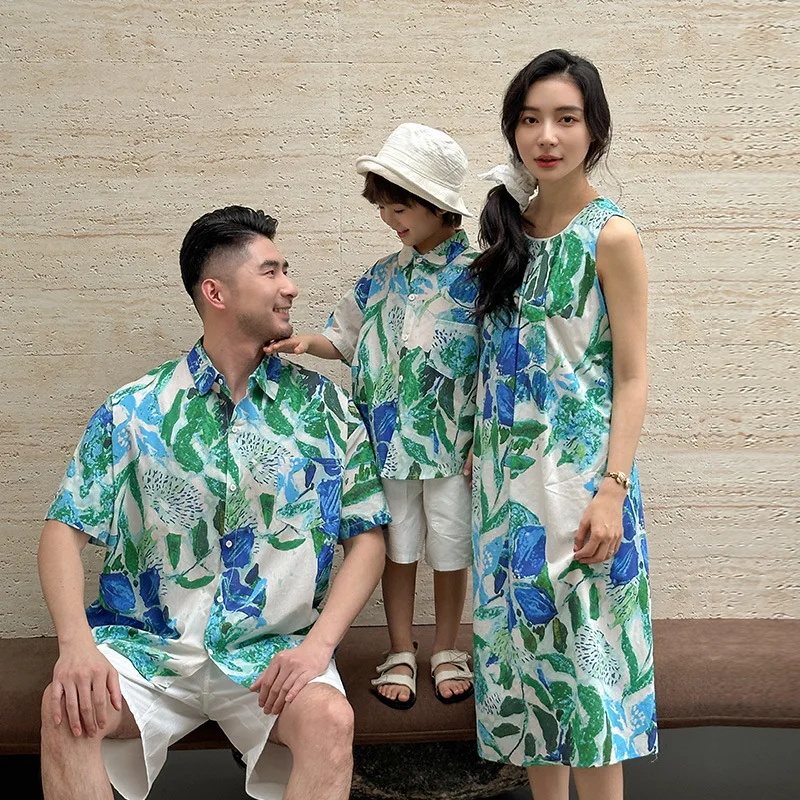 Beach Couple Look Family Match - огляд і ціна Resort Shirt Floral