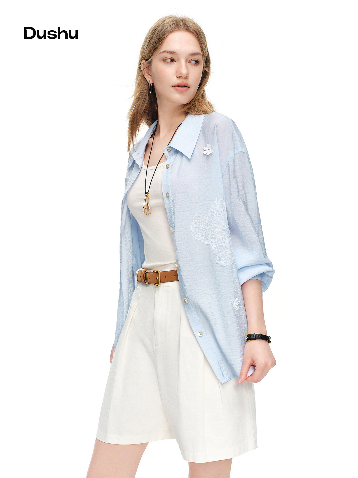 DUSHU 2026 Summer Women's Ligh - огляд і ціна Resort Shirt Floral