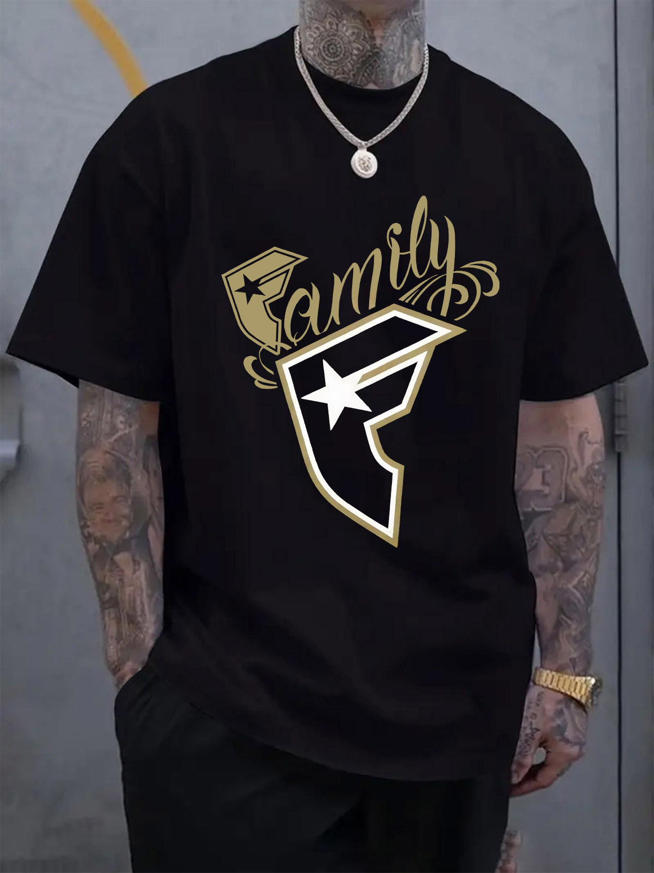 Men's Casual T-Shirt Family Gr - огляд і ціна Linen Shirt Breathable