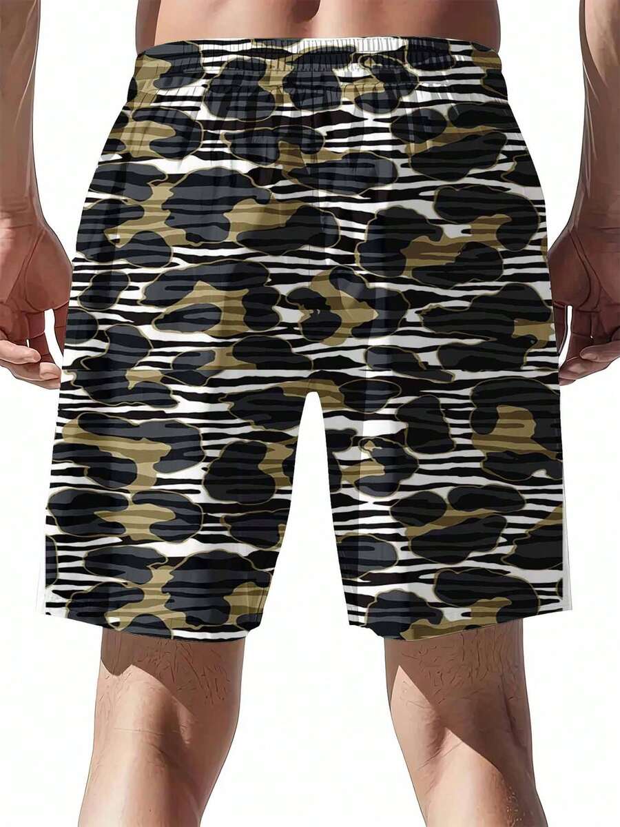 Mens Camouflage Print Swim Tru - огляд і ціна Swim Trunk Quick Dry