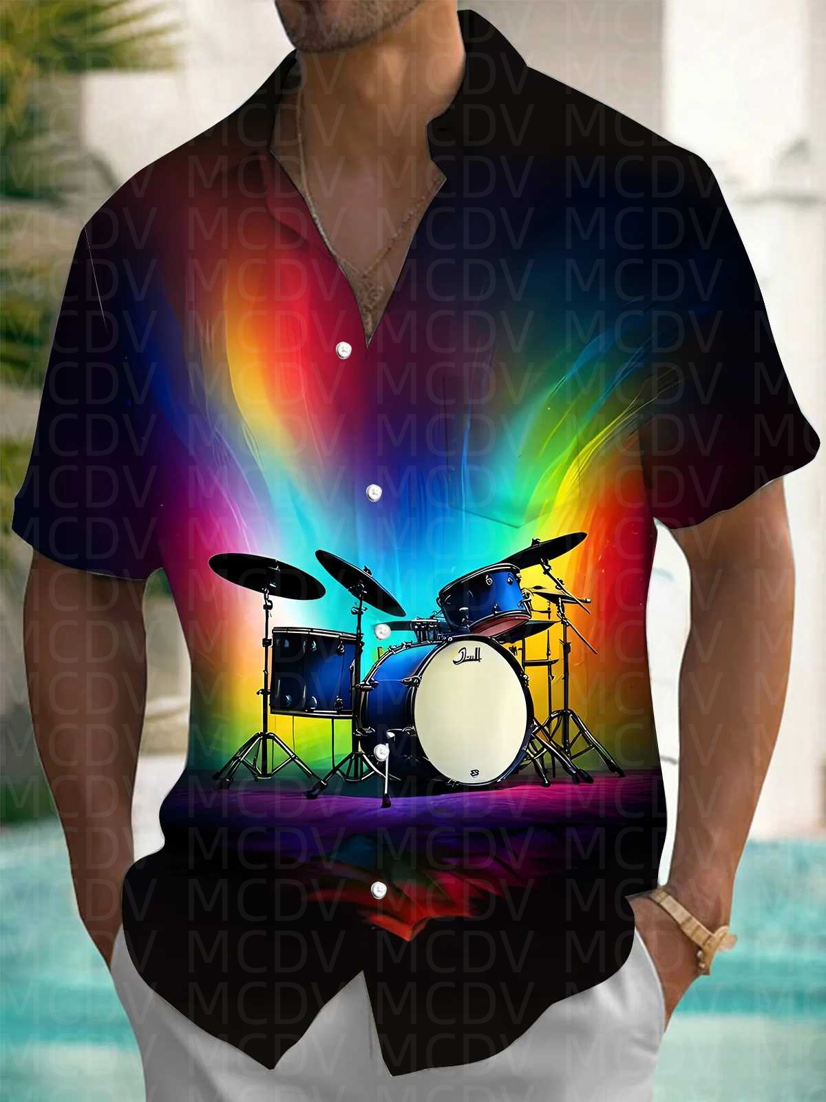 Trump Pattern Men's Hawaiian S - огляд і ціна Shirt Camp Collar