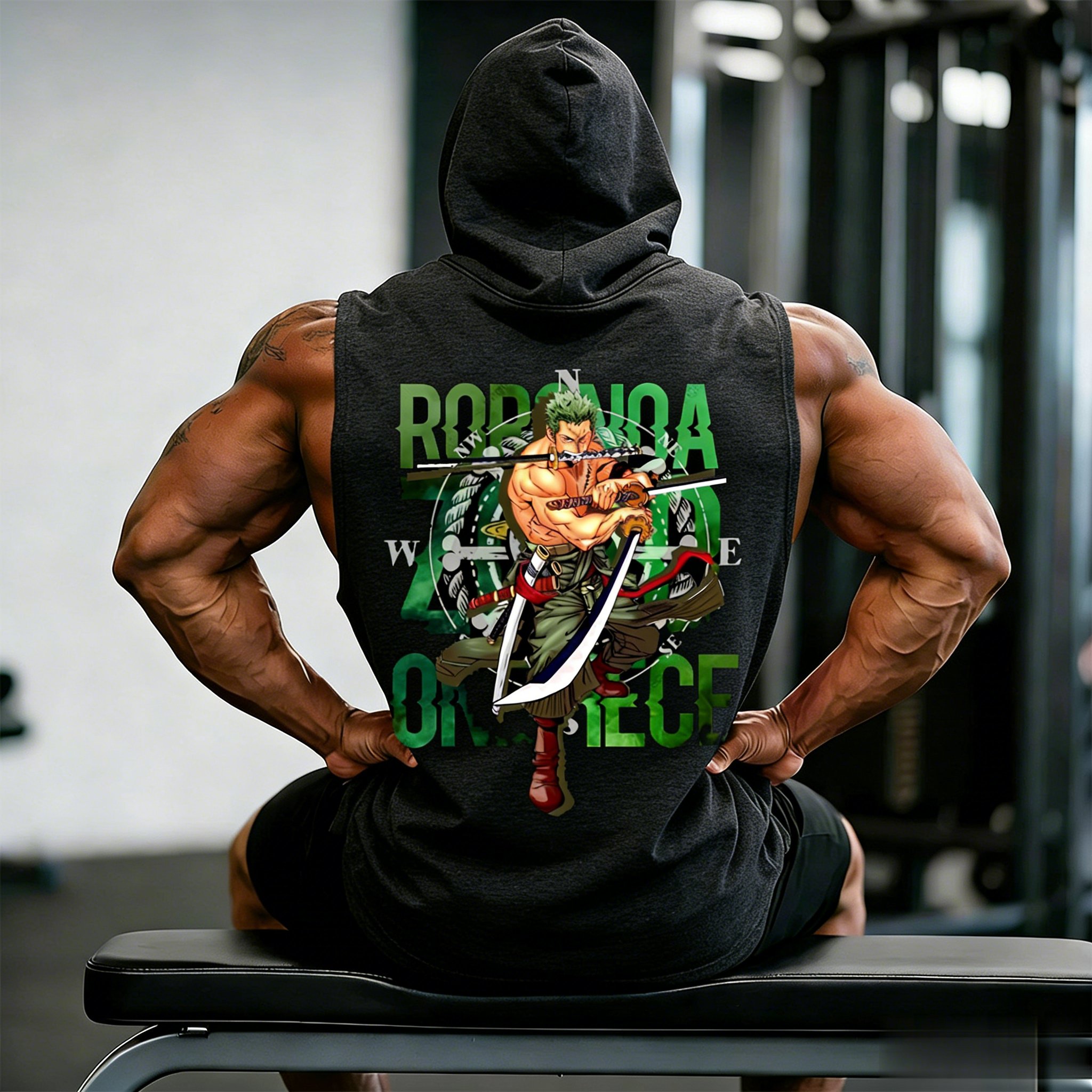 One Piece Zoro Roronoa Anime W - огляд і ціна Tank Top Muscle