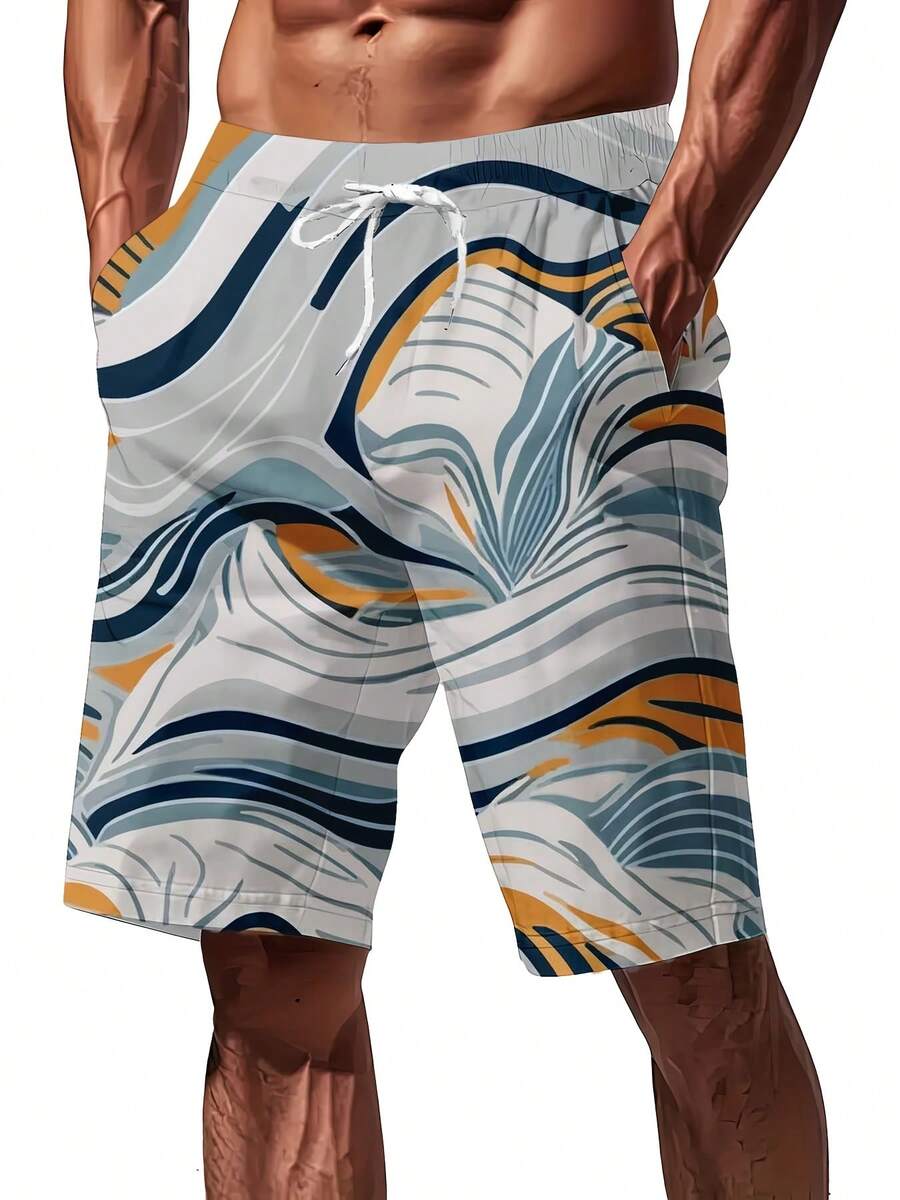 Mens Full Print Beach Shorts A - огляд і ціна Swim Trunk Quick Dry