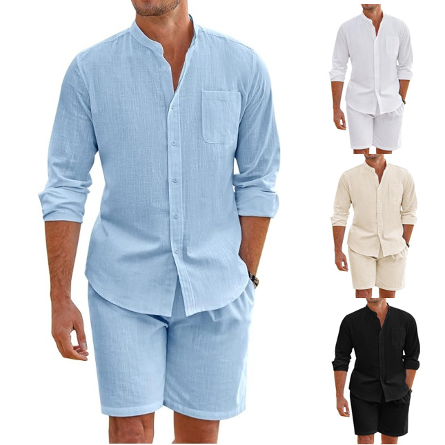Simple Casual Men's Cotton Lin - огляд і ціна Linen Shirt Breathable
