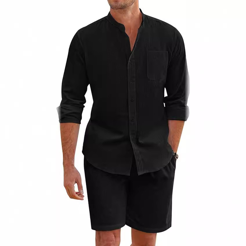 Simple Casual Men's Cotton Lin - огляд і ціна Linen Shirt Breathable