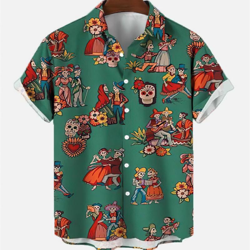 Summer Men's Fashion Casual So - огляд і ціна Resort Shirt Floral