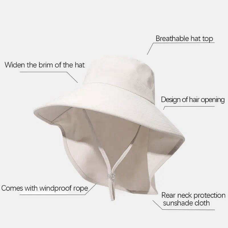 Outdoor UV Anti Neck Protectio - огляд і ціна Bucket Hat Straw