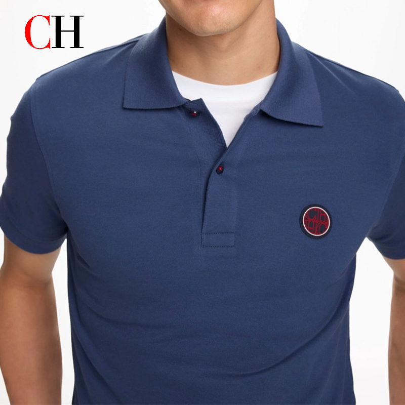 CH Red Accent Circular Rubber  - огляд і ціна Polo Shirt Pique