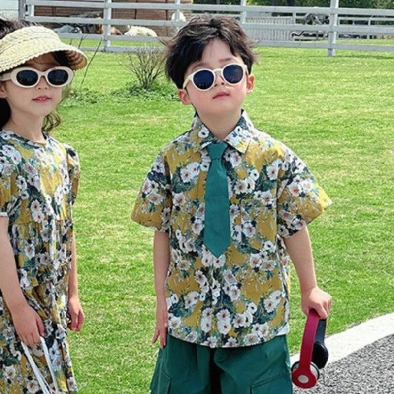 Vintage Floral Short Sleeve Sh - огляд і ціна Resort Shirt Floral