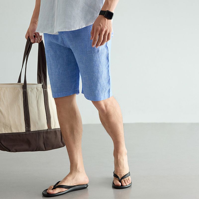 Men's Linen Cotton Shorts Summ - огляд і ціна Short Linen Drawstring