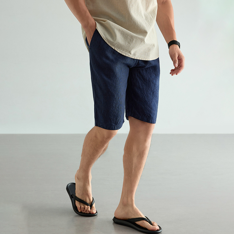 Men's Linen Cotton Shorts Summ - огляд і ціна Short Linen Drawstring