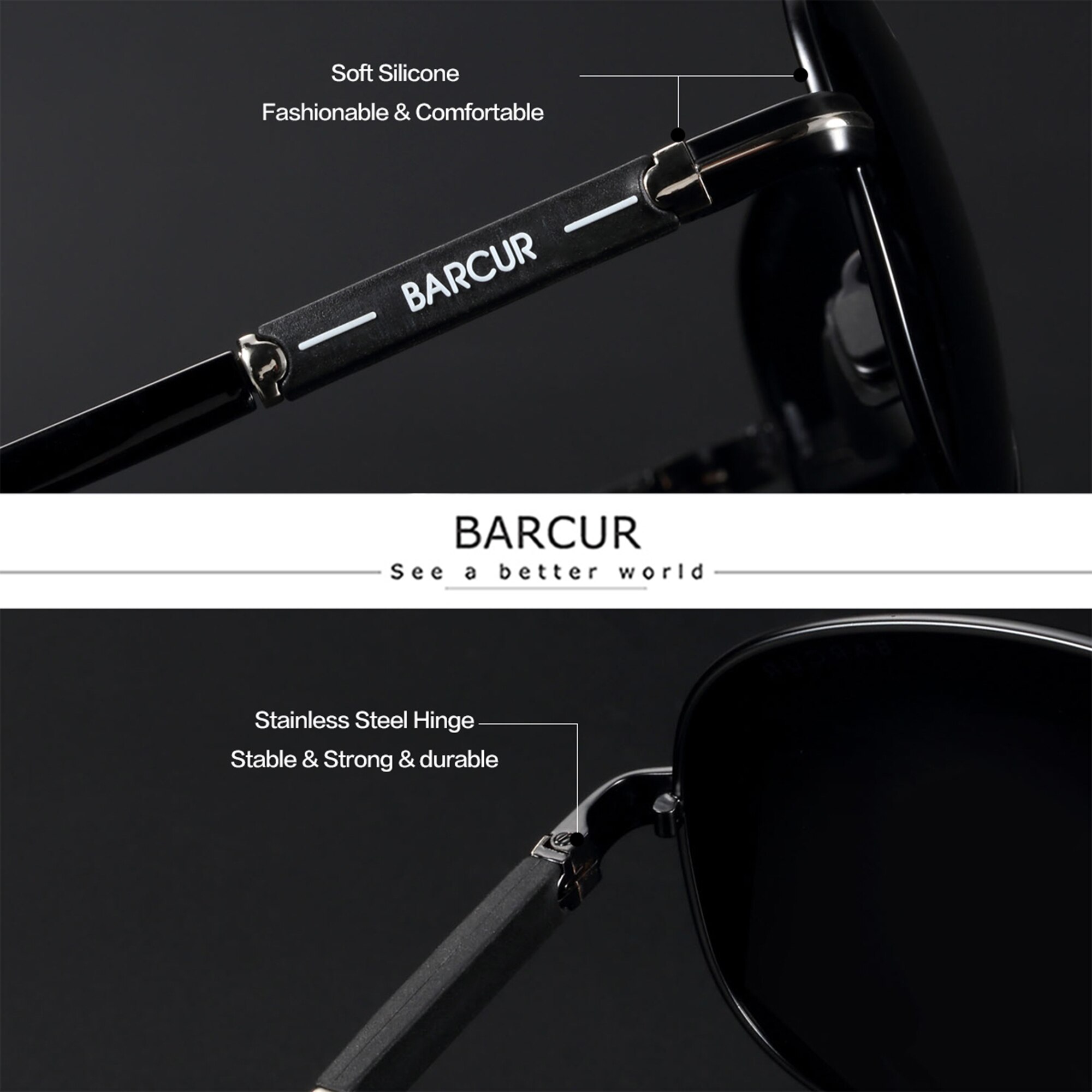 BARCUR Polarized Mens Sunglass - огляд і ціна Sunglasses Aviator Polarized