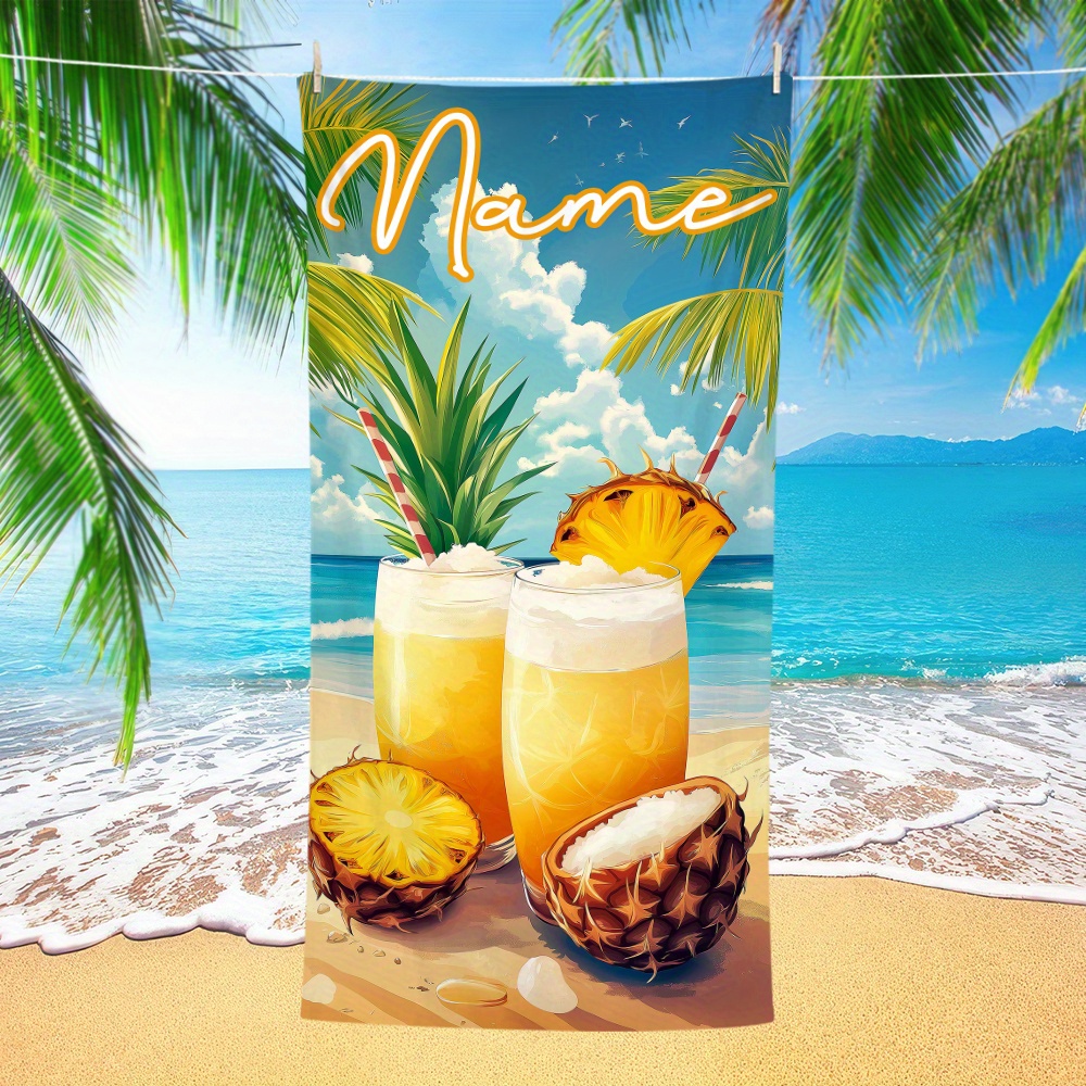 1pc Customized Name Beach Towe - огляд і ціна Beach Towel Large