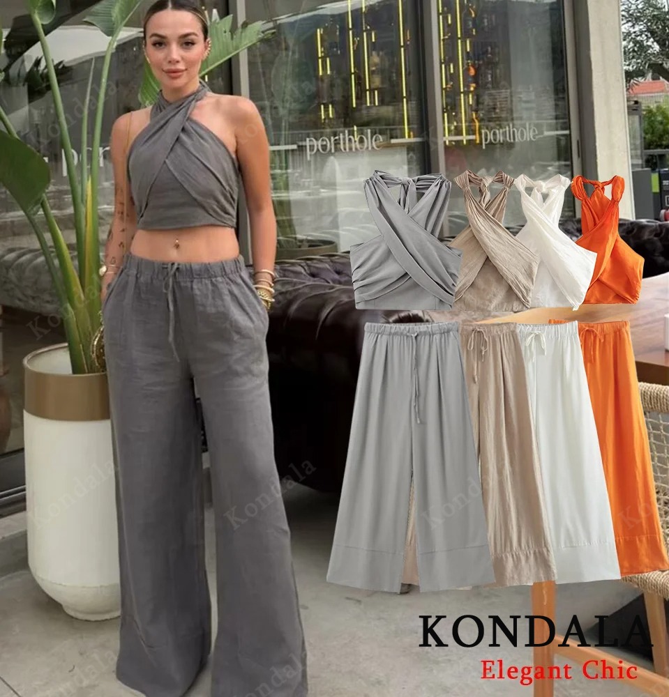 KONDALA Sexy Casual Crossover  - огляд і ціна Short Linen Drawstring