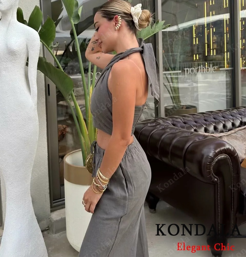 KONDALA Sexy Casual Crossover  - огляд і ціна Short Linen Drawstring
