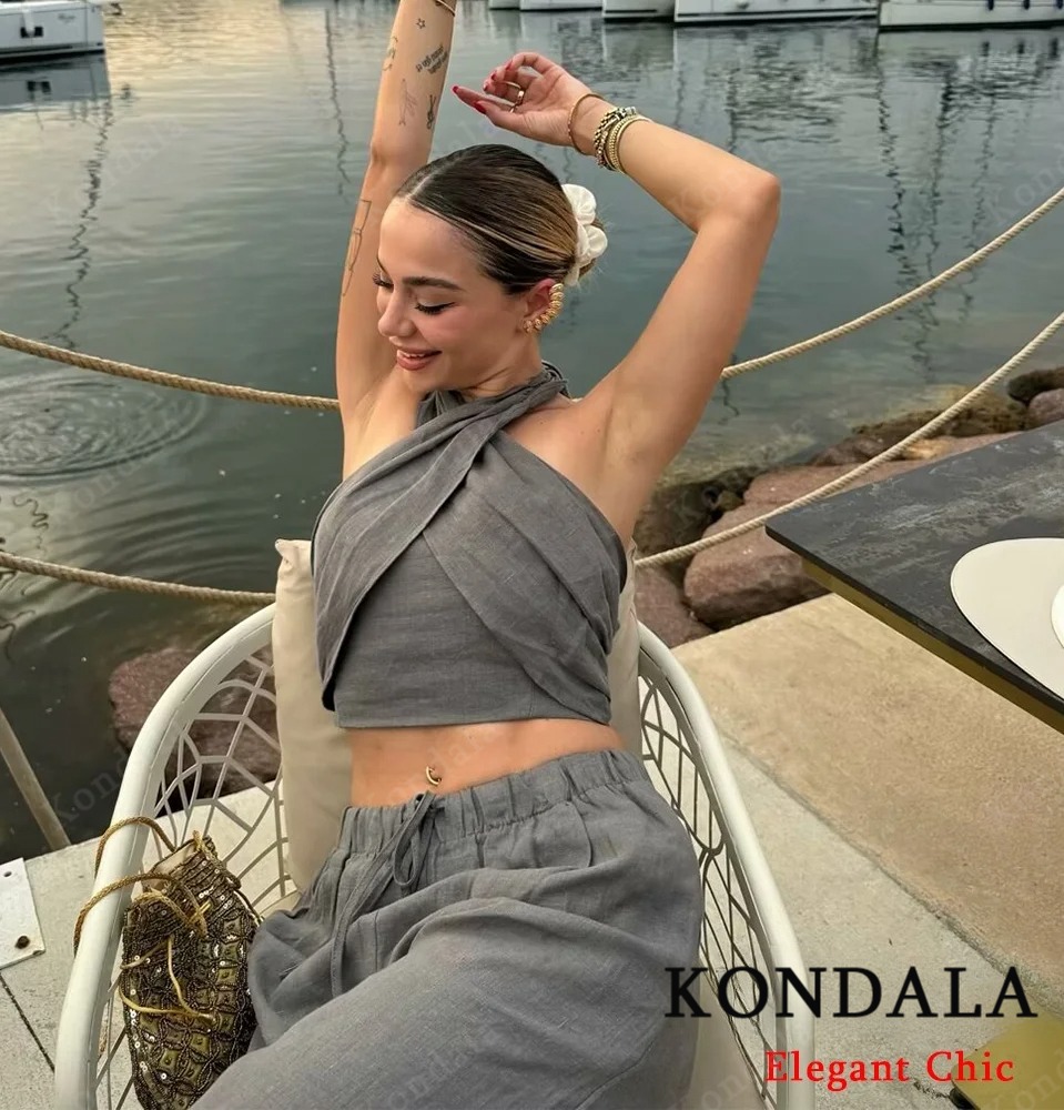 KONDALA Sexy Casual Crossover  - огляд і ціна Short Linen Drawstring