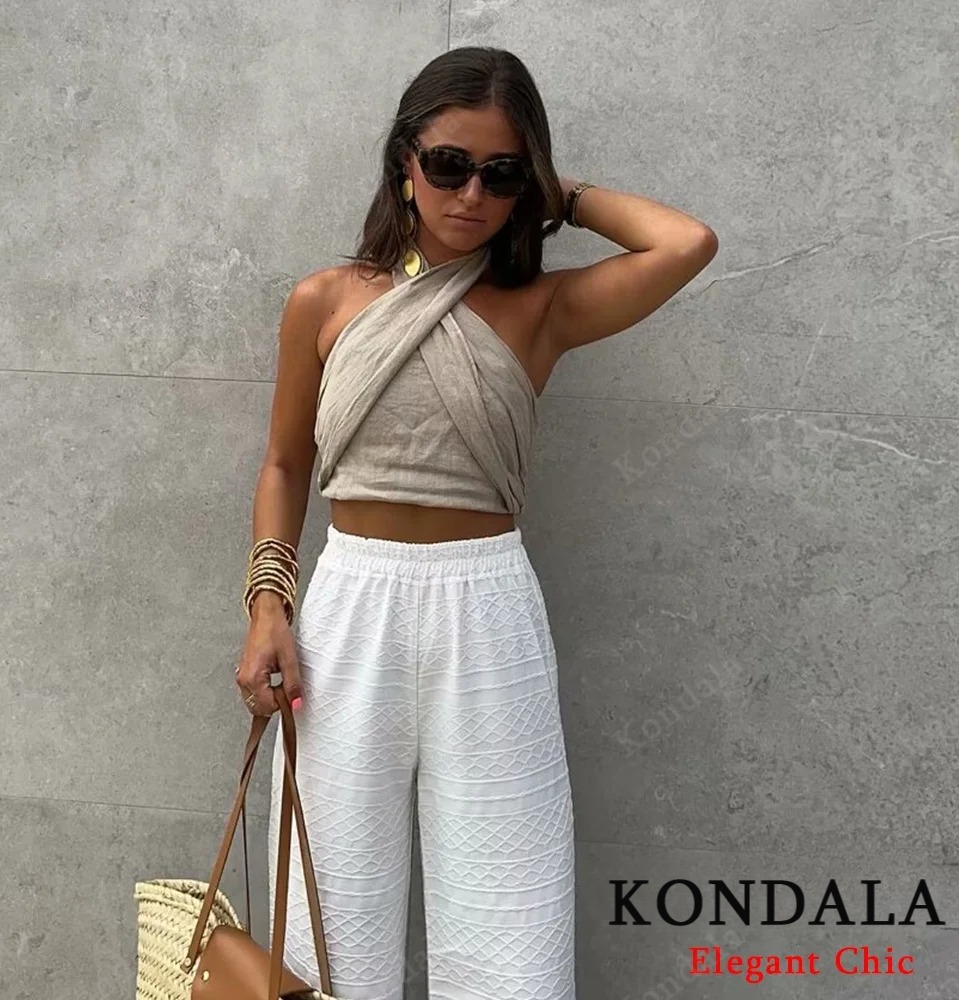 KONDALA Sexy Casual Crossover  - огляд і ціна Short Linen Drawstring