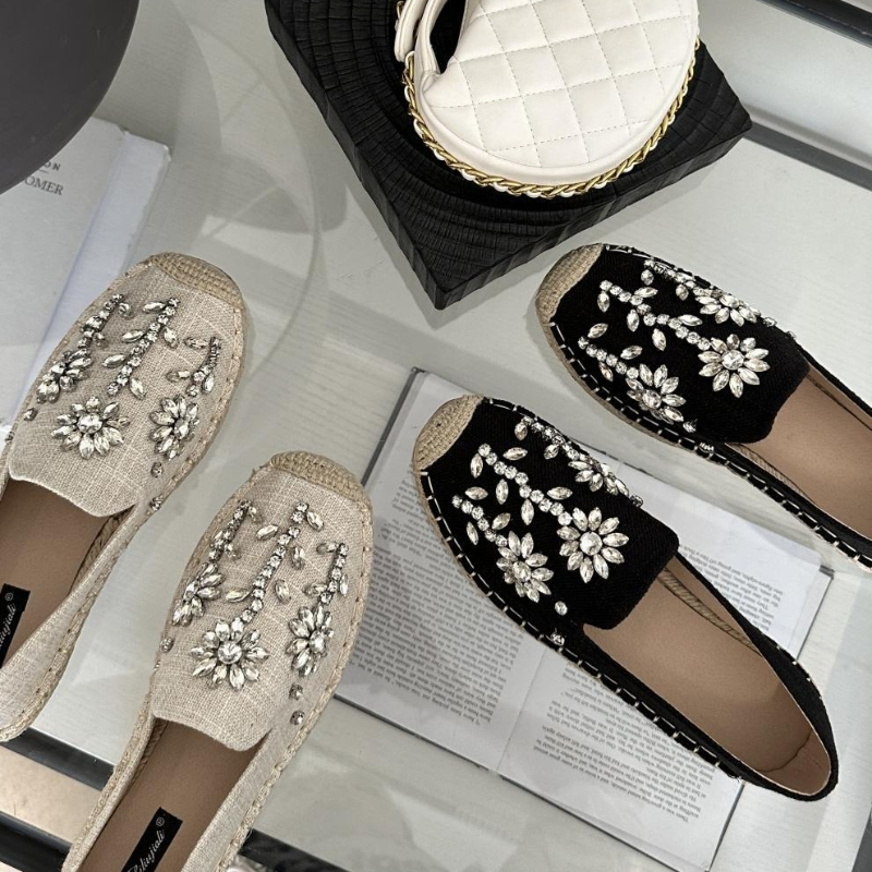 2026 Rhinestone Flower Decorat - огляд і ціна Espadrille Slip On