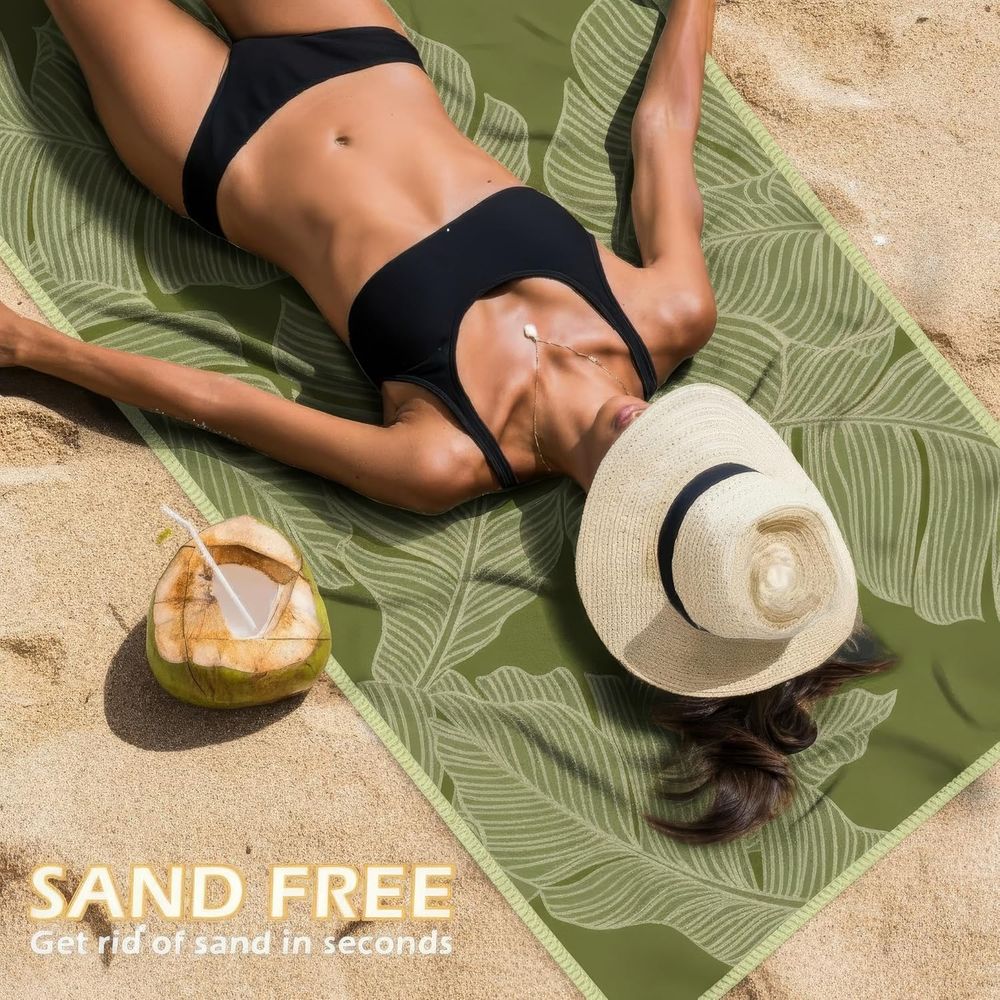 Large Quick-Dry Sand-Free Beac - огляд і ціна Beach Towel Large