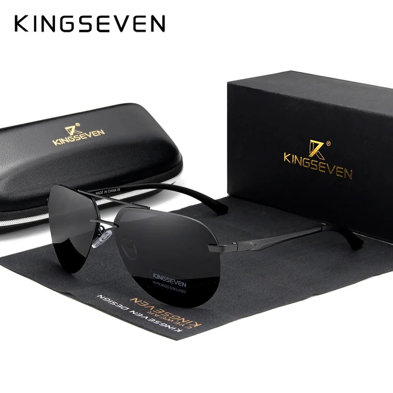 KINGSEVEN  Rimless Pilot Sungl - огляд і ціна Sunglasses Aviator Polarized