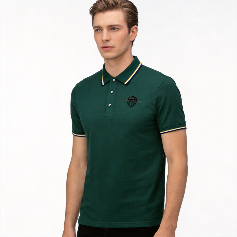 Pique Mesh Solid Color Lapel S - огляд і ціна Polo Shirt Pique