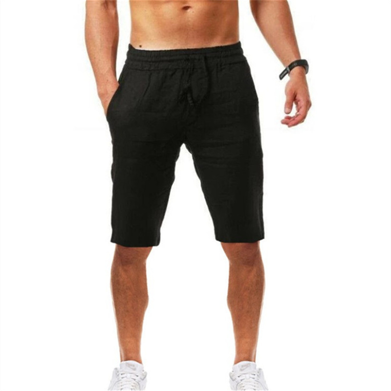 2026 Summer Men's Shorts Cotto - огляд і ціна Short Linen Drawstring