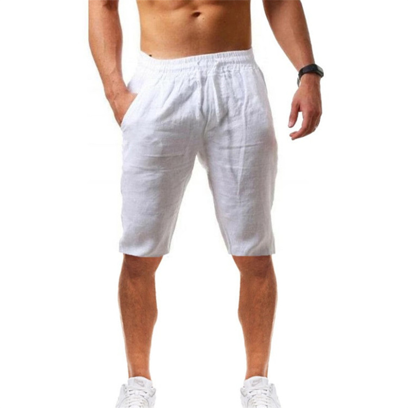 2026 Summer Men's Shorts Cotto - огляд і ціна Short Linen Drawstring