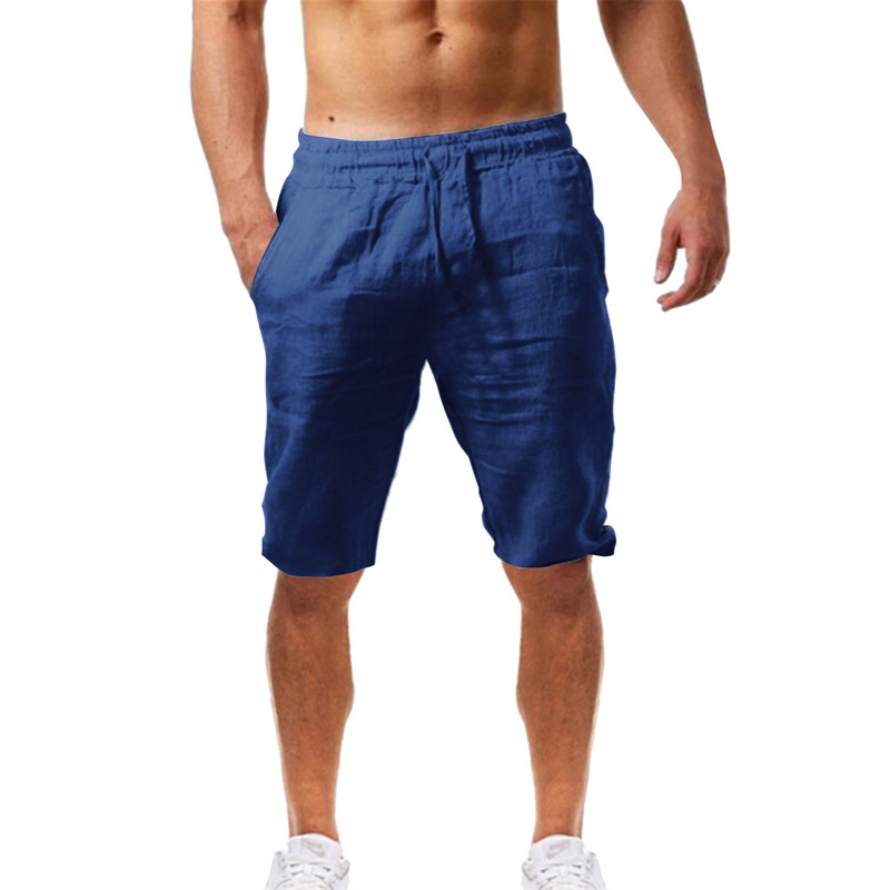 2026 Summer Men's Shorts Cotto - огляд і ціна Short Linen Drawstring
