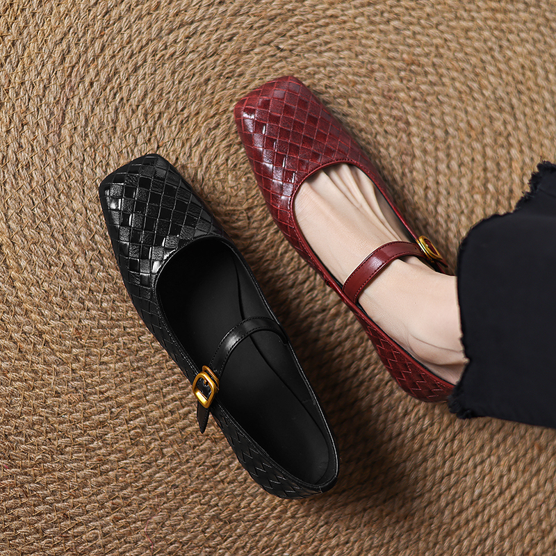 Woven Flat Bottom Mary Jane Wo - огляд і ціна Casual Sandal Leather
