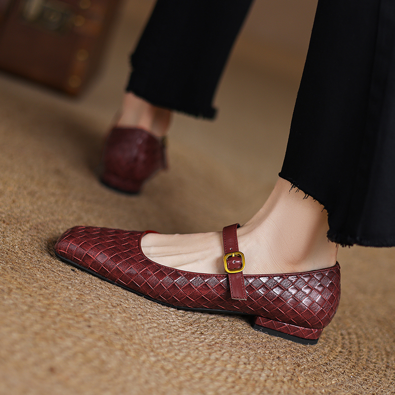 Woven Flat Bottom Mary Jane Wo - огляд і ціна Casual Sandal Leather