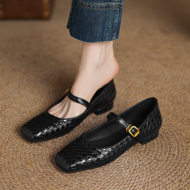 Woven Flat Bottom Mary Jane Wo - огляд і ціна Casual Sandal Leather