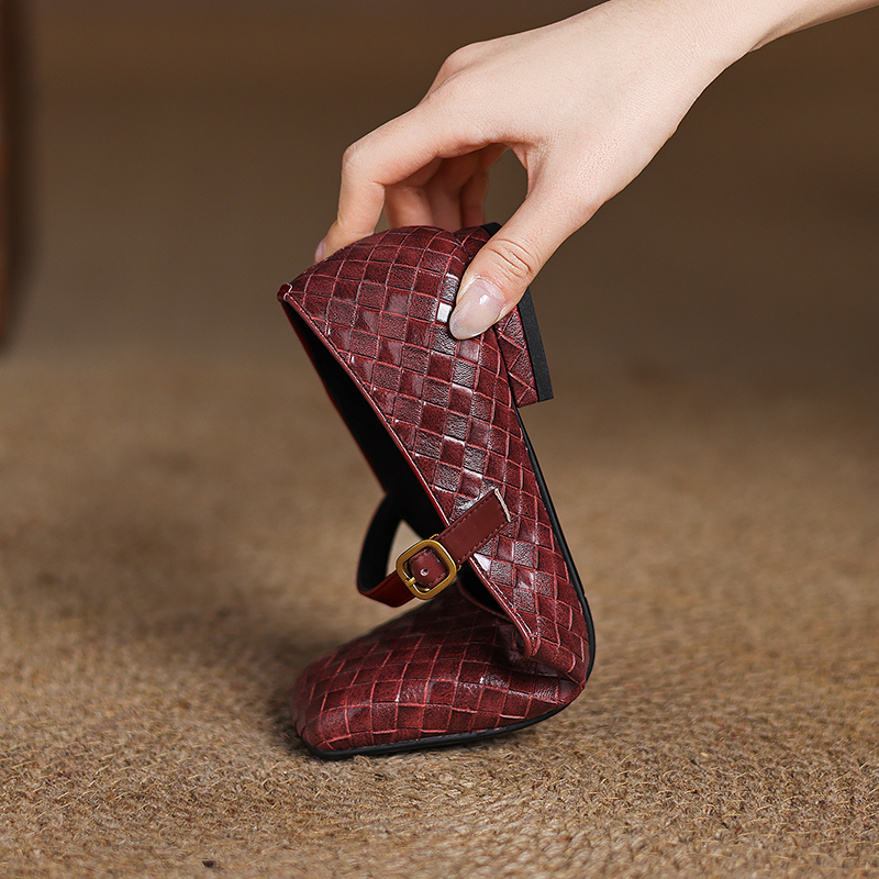 Woven Flat Bottom Mary Jane Wo - огляд і ціна Casual Sandal Leather
