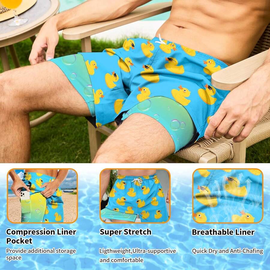 Mens Quick Dry Swim Trunks Wit - огляд і ціна Swim Trunk Quick Dry