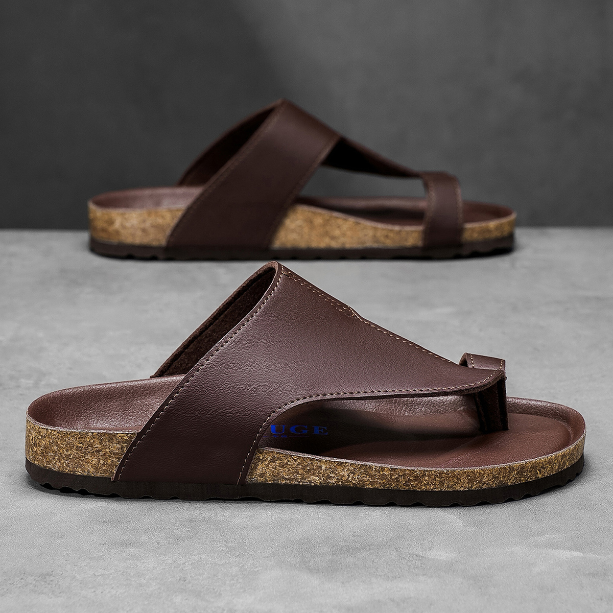Big Size 48 49 Cork Slippers M - огляд і ціна Flip Flop Leather Men
