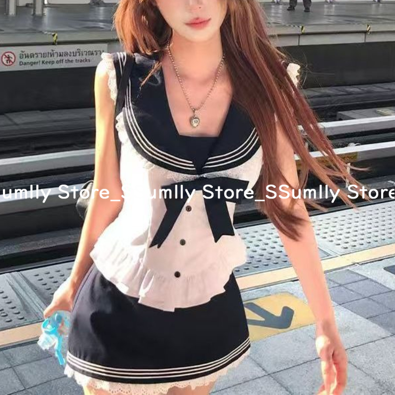 College Style Bow Sweet 2 Piec - огляд і ціна Shirt Camp Collar