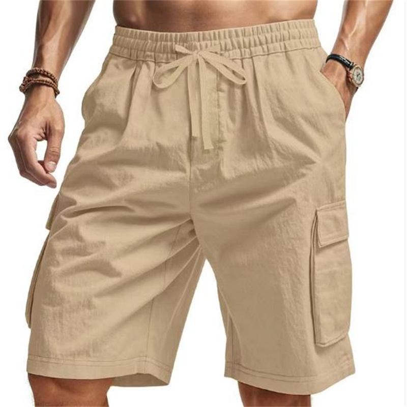 New Multi-Pocket sweatpants Me - огляд і ціна Short Linen Drawstring