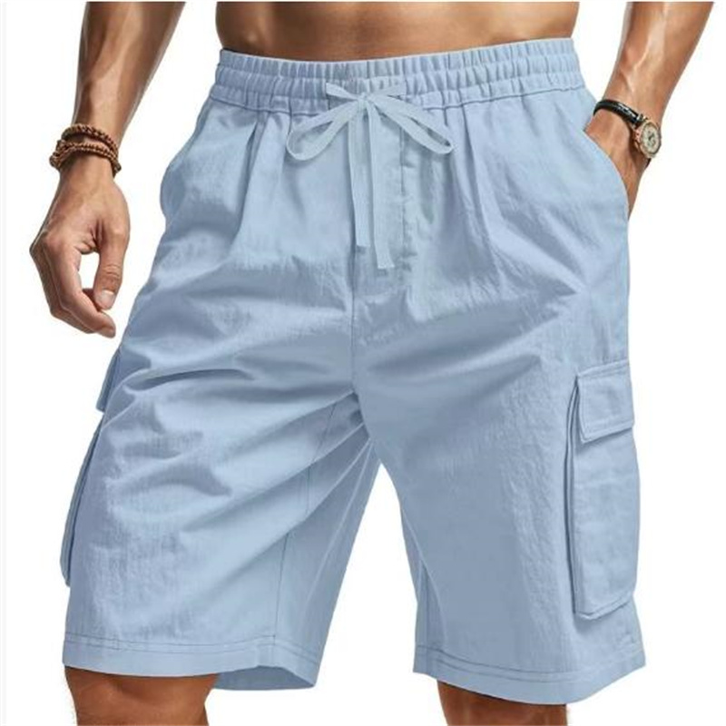 New Multi-Pocket sweatpants Me - огляд і ціна Short Linen Drawstring