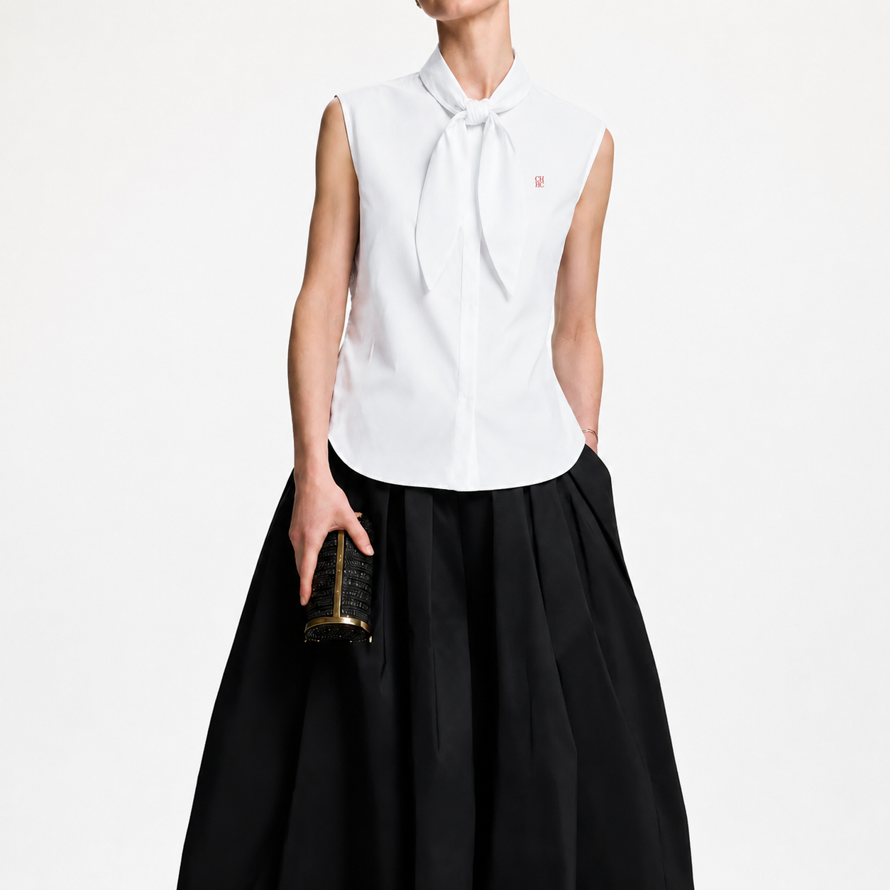 CH Embroidered Sleeveless Shir - огляд і ціна Shirt Camp Collar