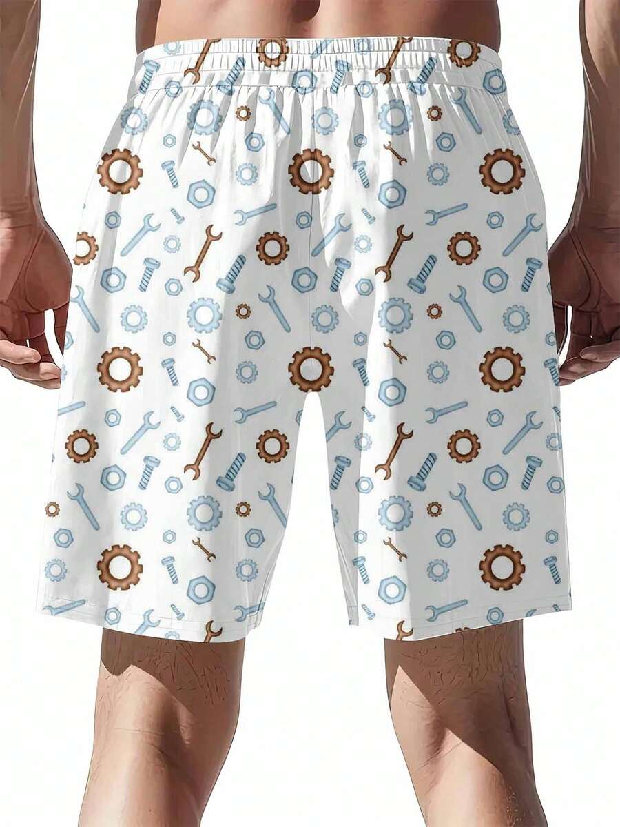 Mechanical Tools Pattern Swim  - огляд і ціна Swim Trunk Quick Dry