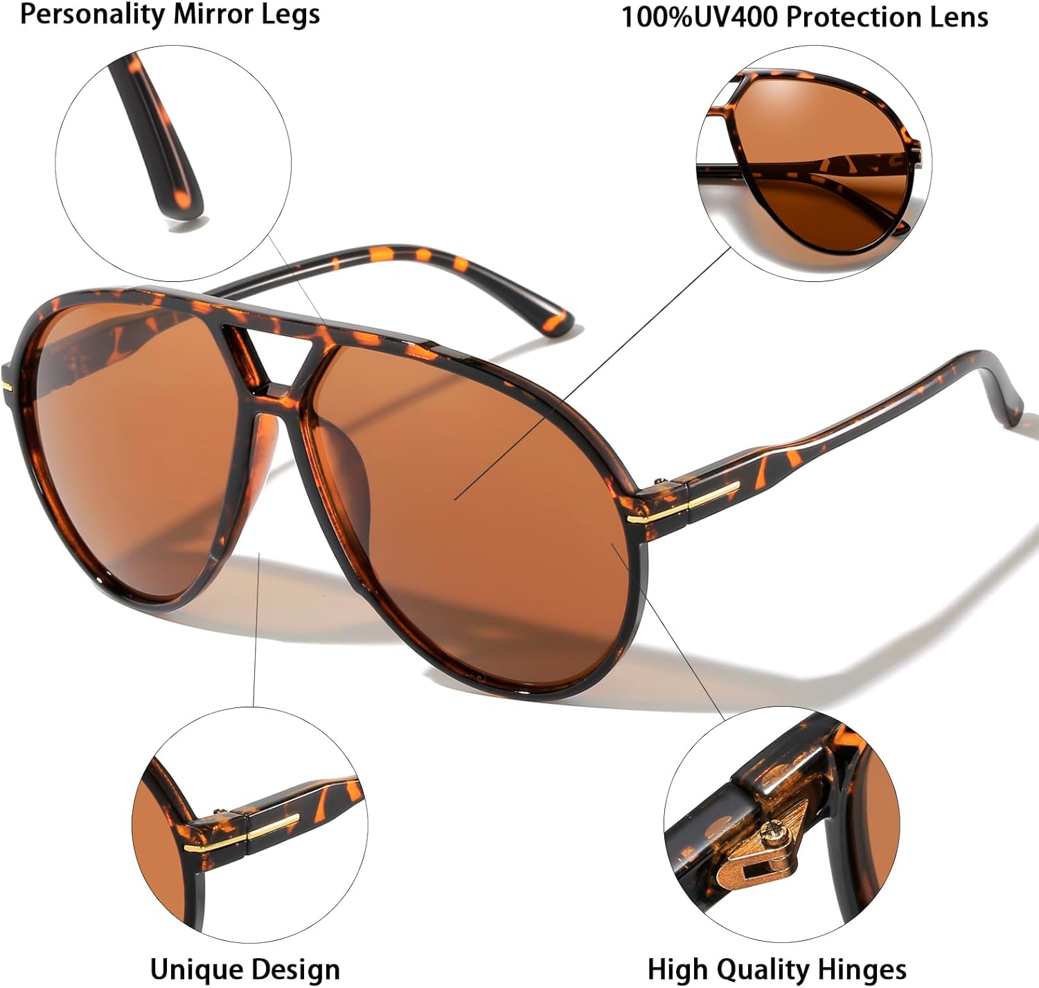 70s Retro Aviator Sunglasses,  - огляд і ціна Sunglasses Aviator Polarized