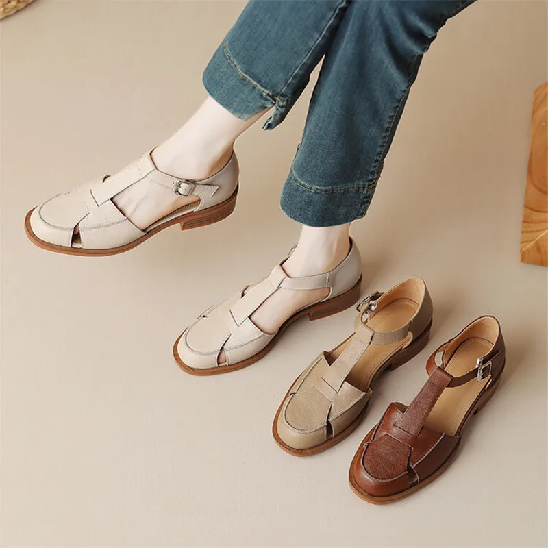 2023 Summer Sandals Cowhide Ro - огляд і ціна Casual Sandal Leather