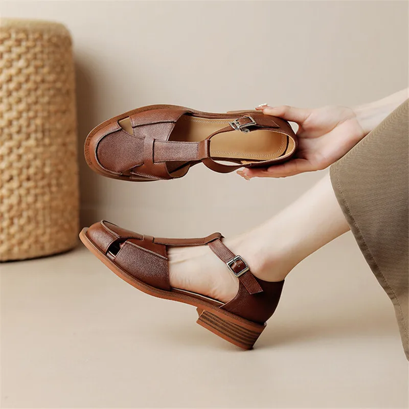 2023 Summer Sandals Cowhide Ro - огляд і ціна Casual Sandal Leather