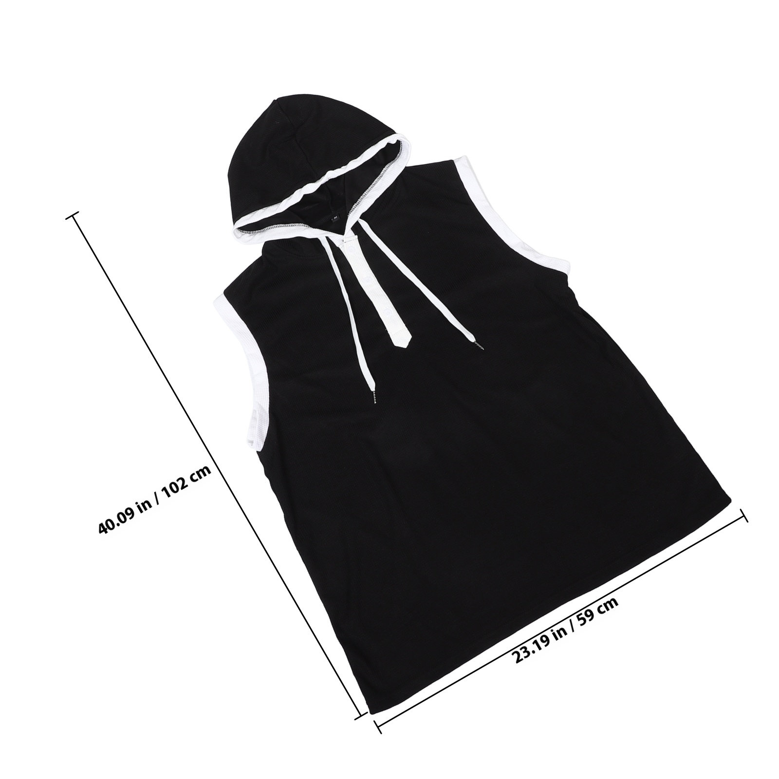 Men Sleeveless Hooded Shirt Mu - огляд і ціна Tank Top Muscle