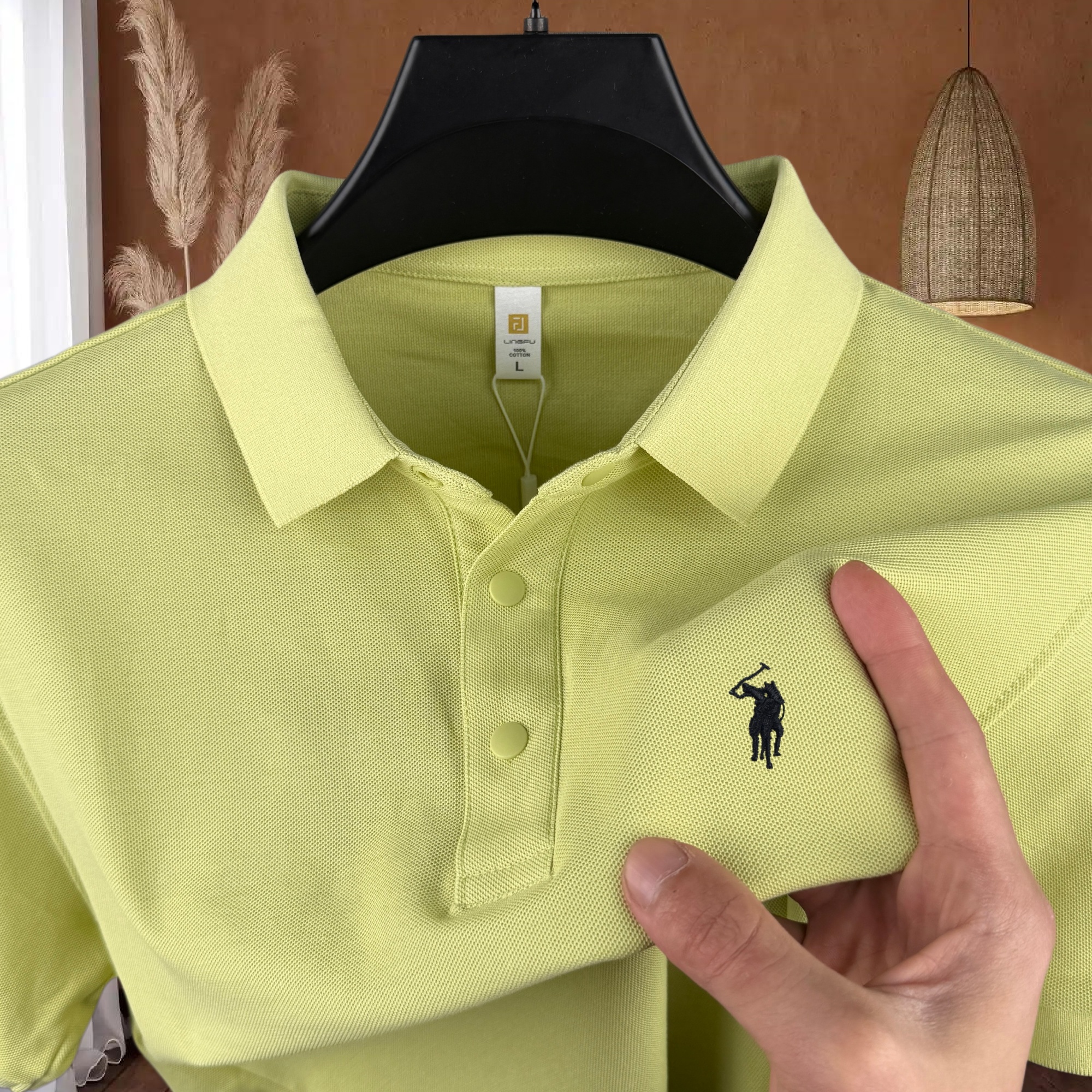 100% pure cotton high-end bran - огляд і ціна Polo Shirt Pique